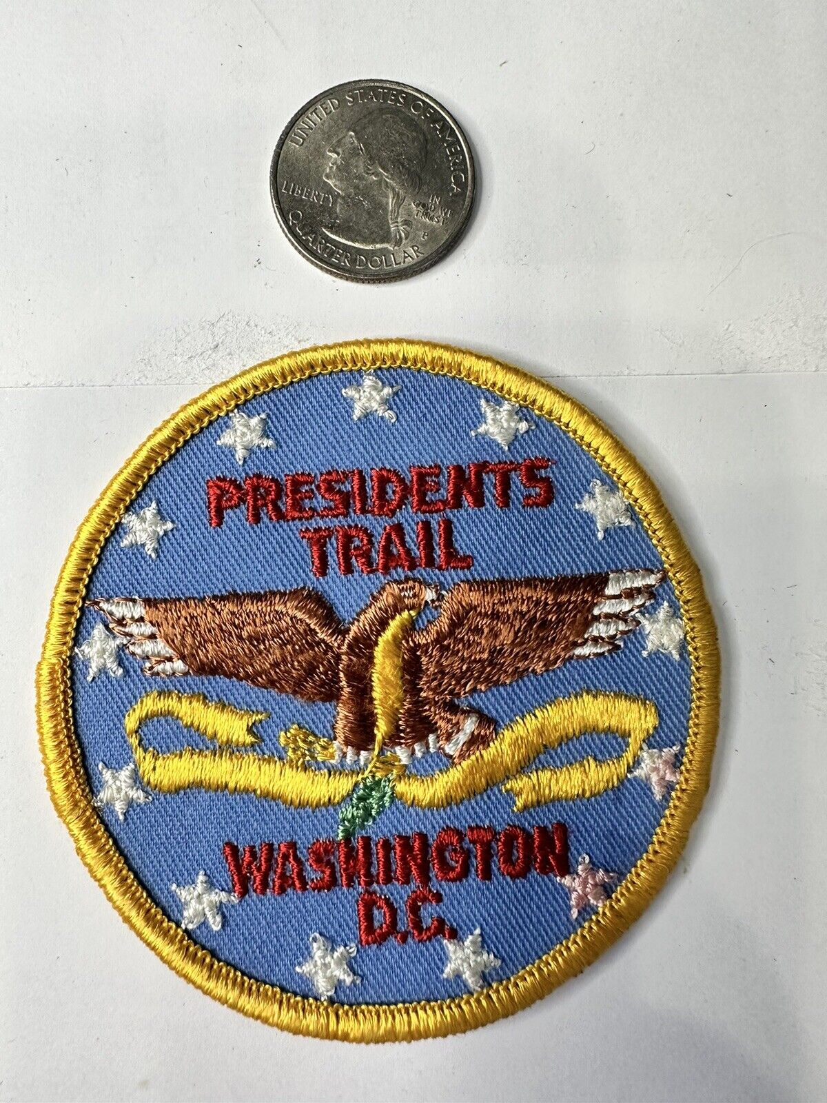 VTG Boy Scouts Presidents Trail Patch Washington D.C. Cloth Back BSOA 80’s