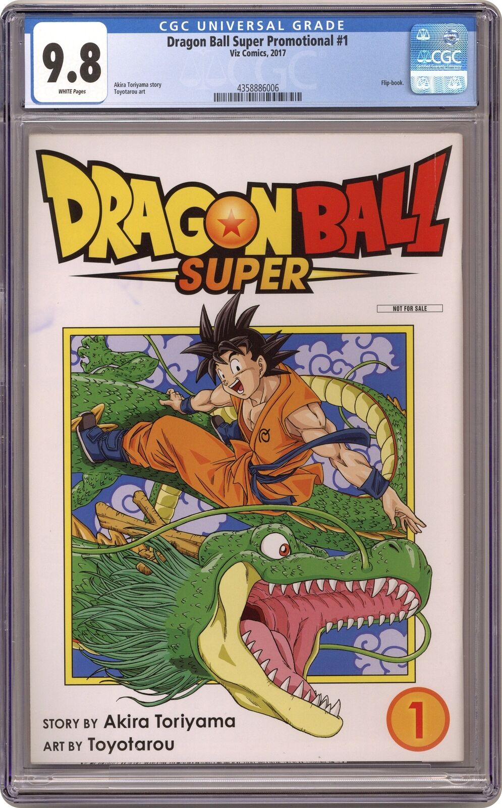 Dragon Ball Super and Dragon Ball Flip Book #1 CGC 9.8 2017 4358886006