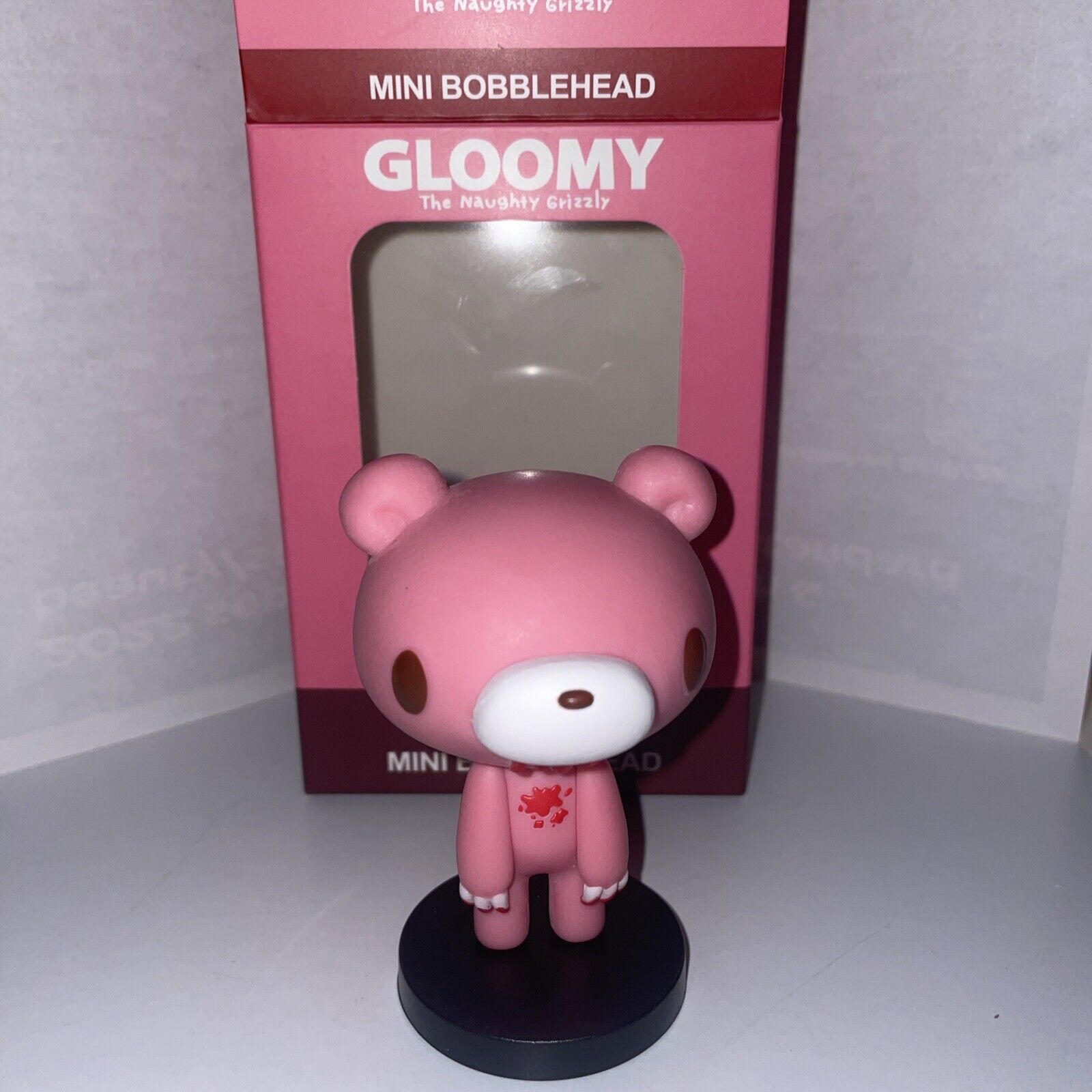 Culturefly Pink Gloomy Bear (The Naughty Grizzly Bear) 3” Bobblehead Mori Chack