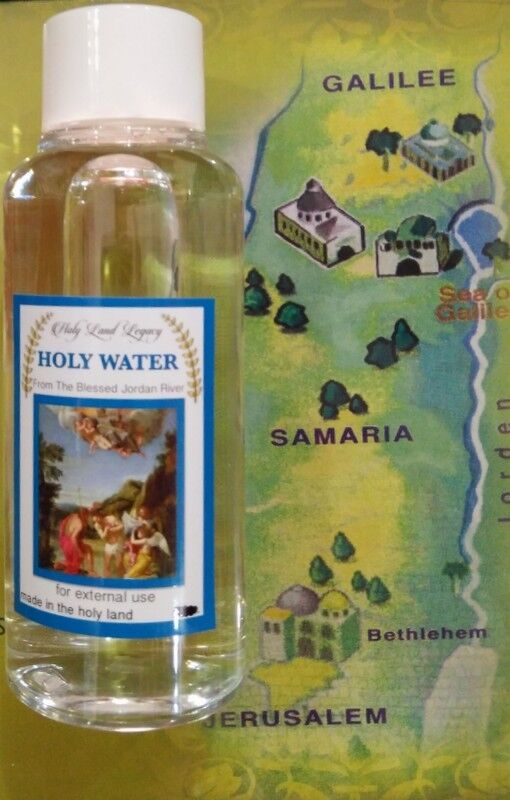 3 Holy Water from Blessed Jordan River location of Baptism Site 100 ml, 3.38 Oz
