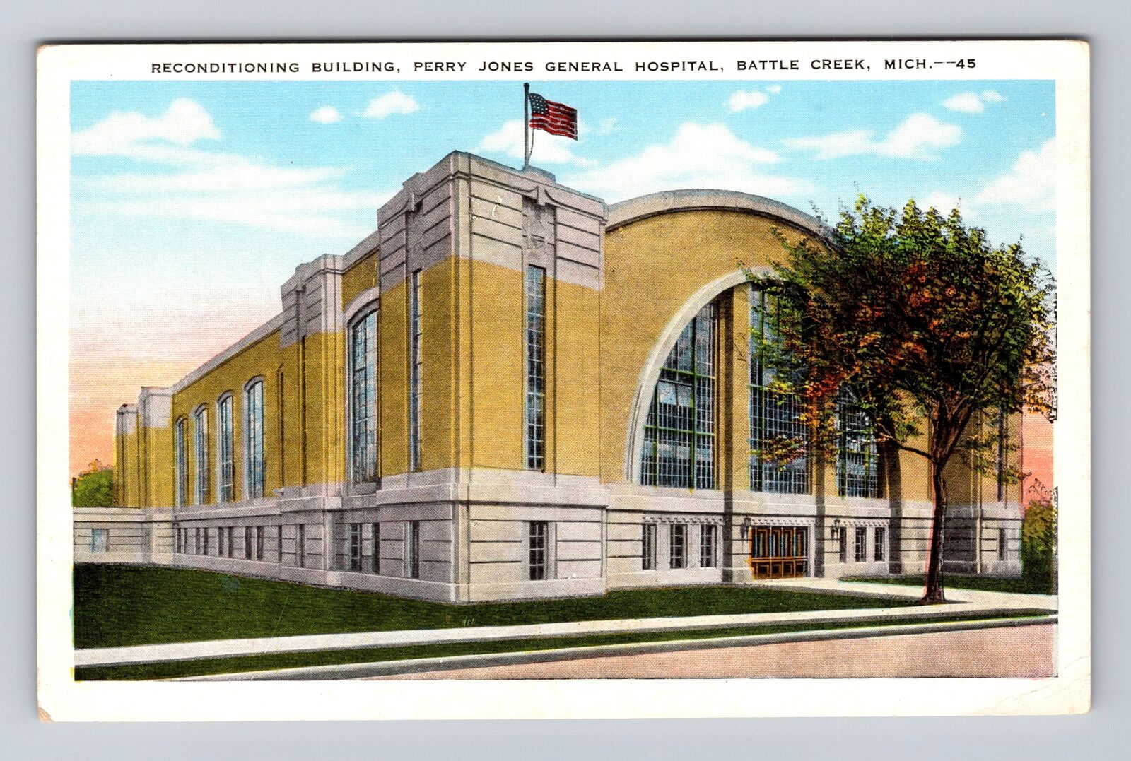 Battle Creek MI-Michigan, Perry Jones General Hospital, Vintage Postcard