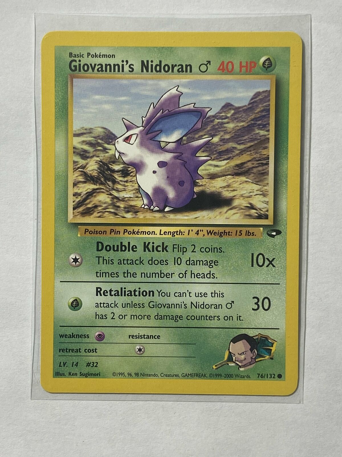 Giovanni\'s Nidoran Near mint English  76/132