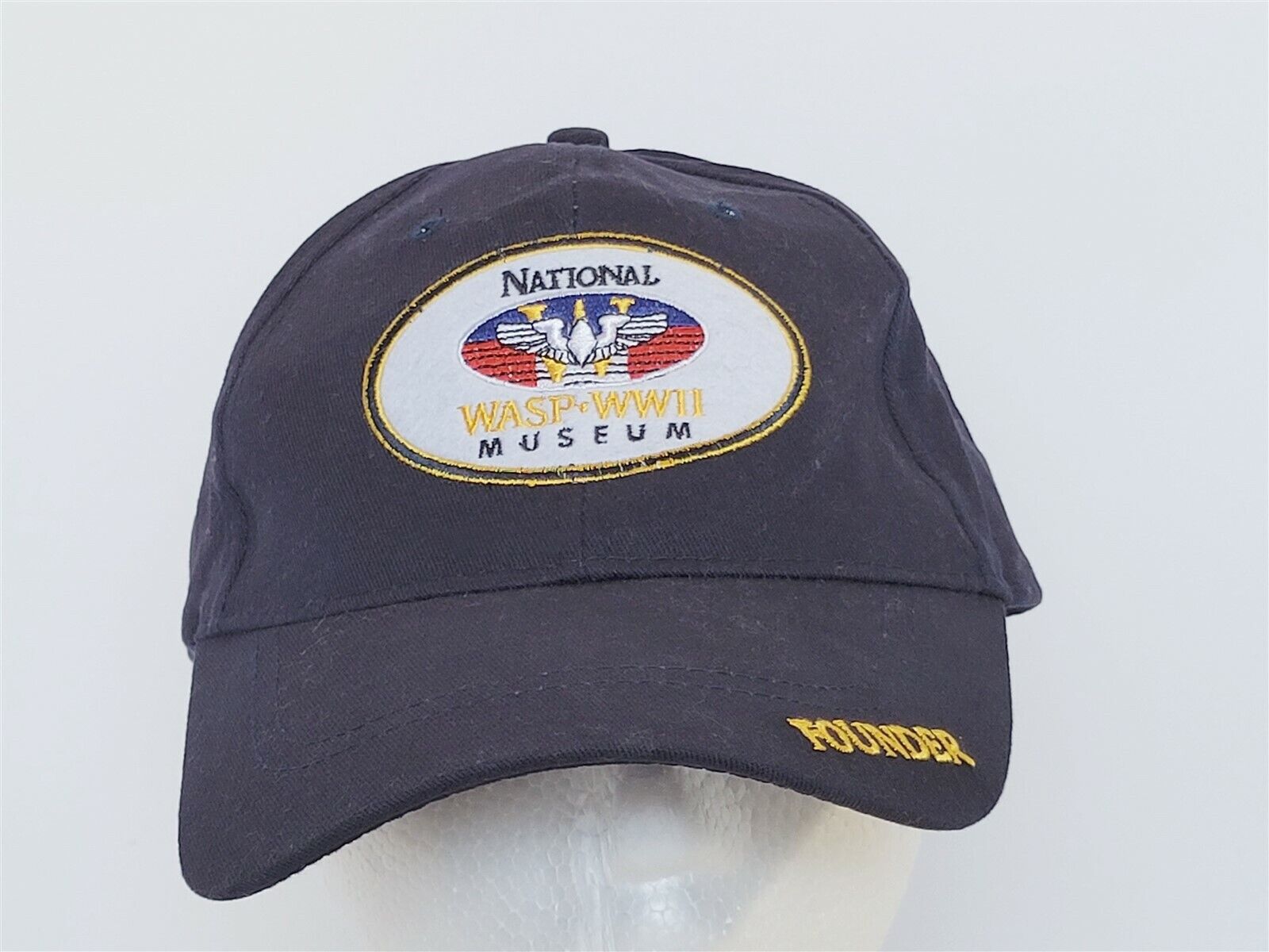 National WASP WWII Museum Founder Blue Ball Cap Hat Embroidered Strapback