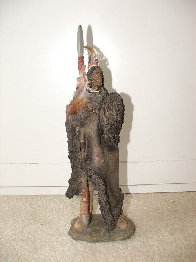 Native american resin statue figure 1990 great chiefs 10 1/2\