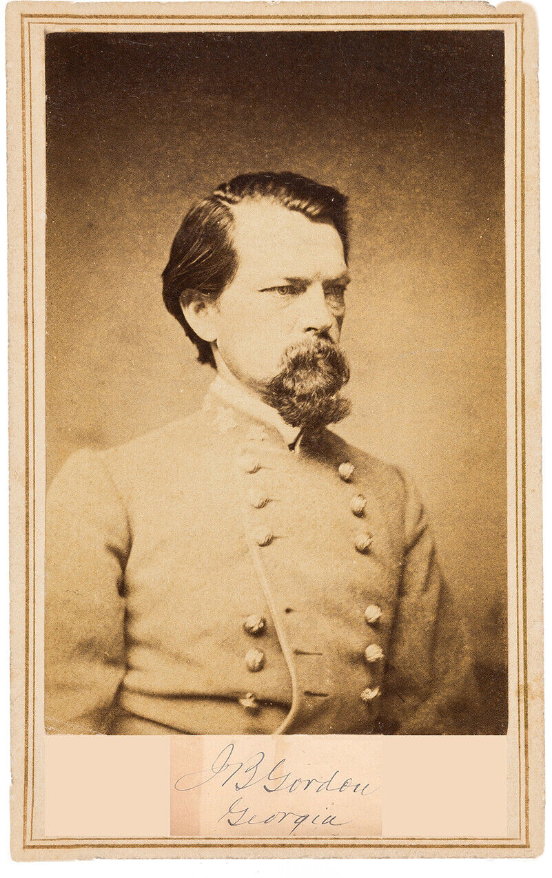 Civil War CDV's of Confederate Generals Stephen Dill Lee & John Brown GordonCOPY