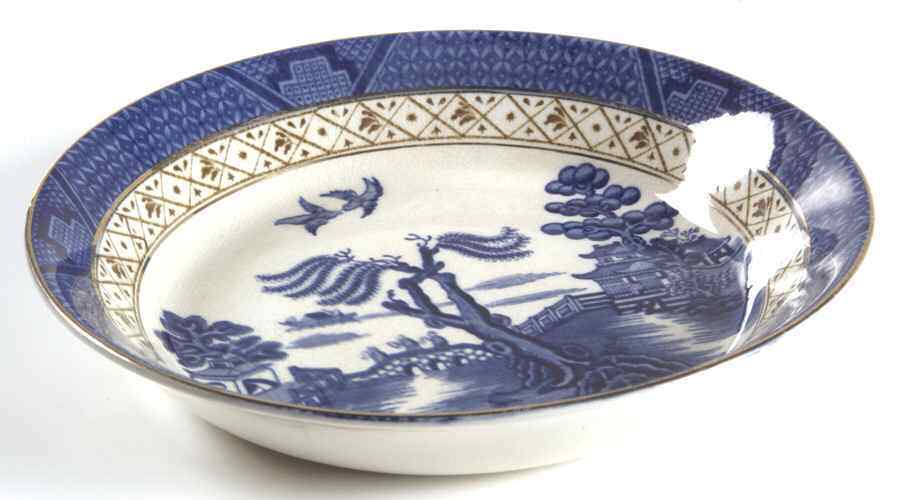 Booths Real Old Willow Blue Soup Bowl 5936907