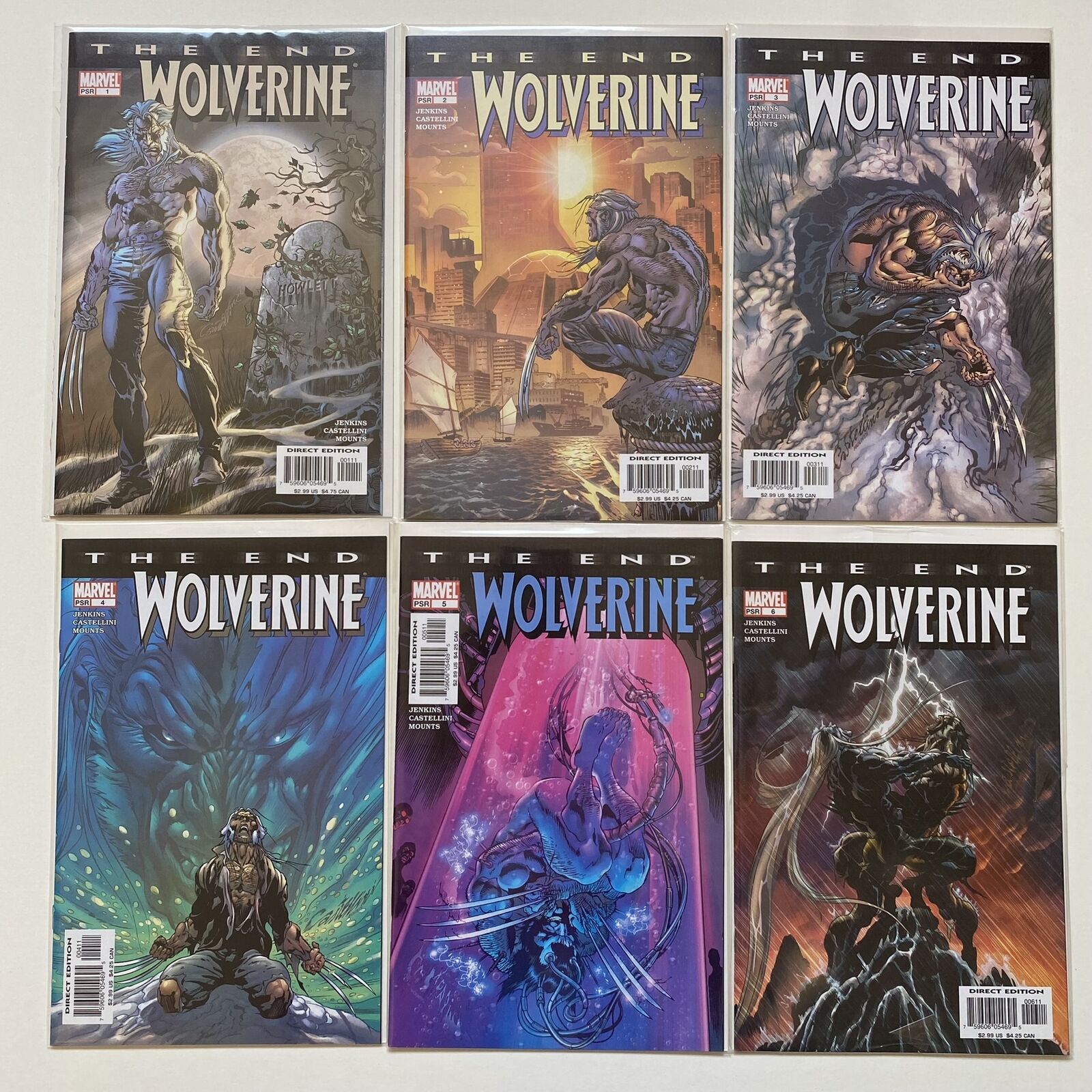 Wolverine: The End 1 2 3 4 5 6 Complete 2004 Marvel Comics Series Lot NM