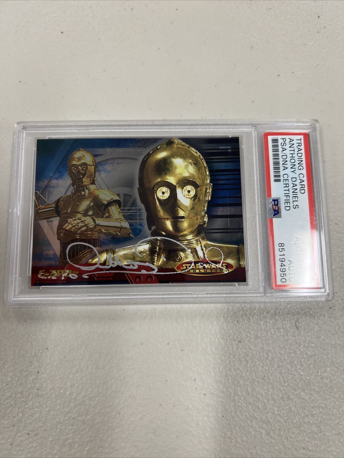 2001 TOPPS Evolution Star Wars  Day ANTHONY DANIELS Signed \