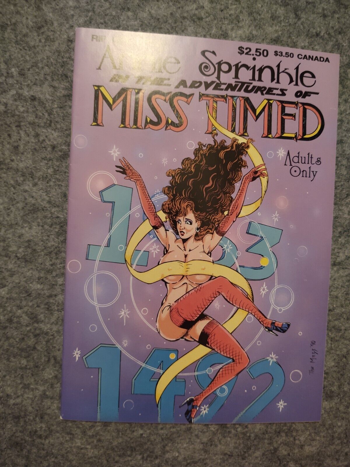 Annie Sprinkle Adventures of Miss Timed 1 1990 Rip Off Press good girl pin up