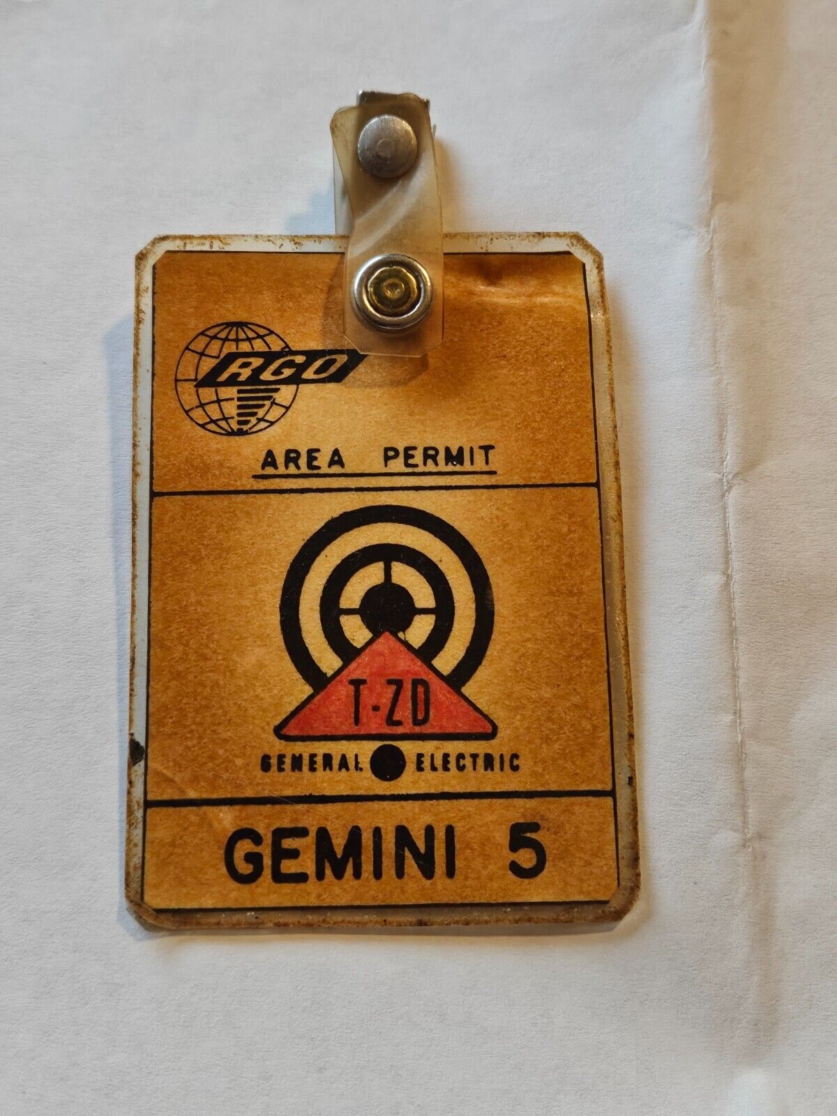 NASA Gemini 5 Area Permit GE