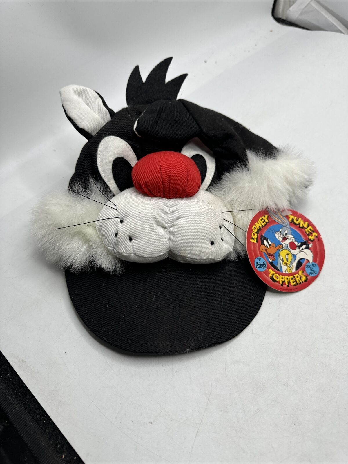 Vintage Arby\'s Looney Tunes Toppers Snapback Hat Cap 1989 Sylvester Snap Back