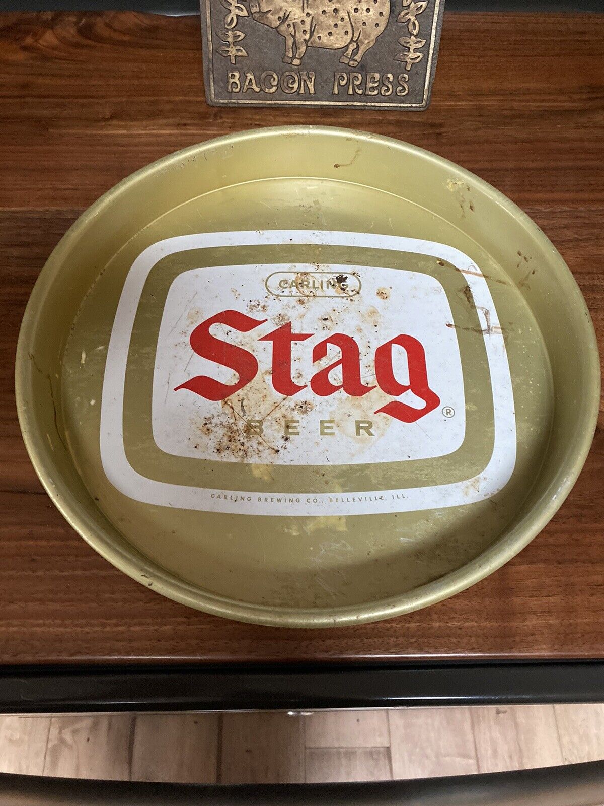 stag beer tray