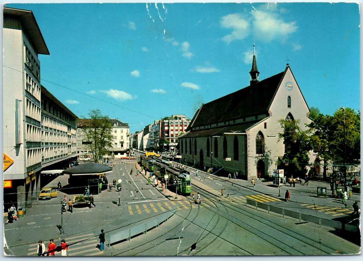 Postcard - Clarapatz und Clarakriche - Basel, Switzerland
