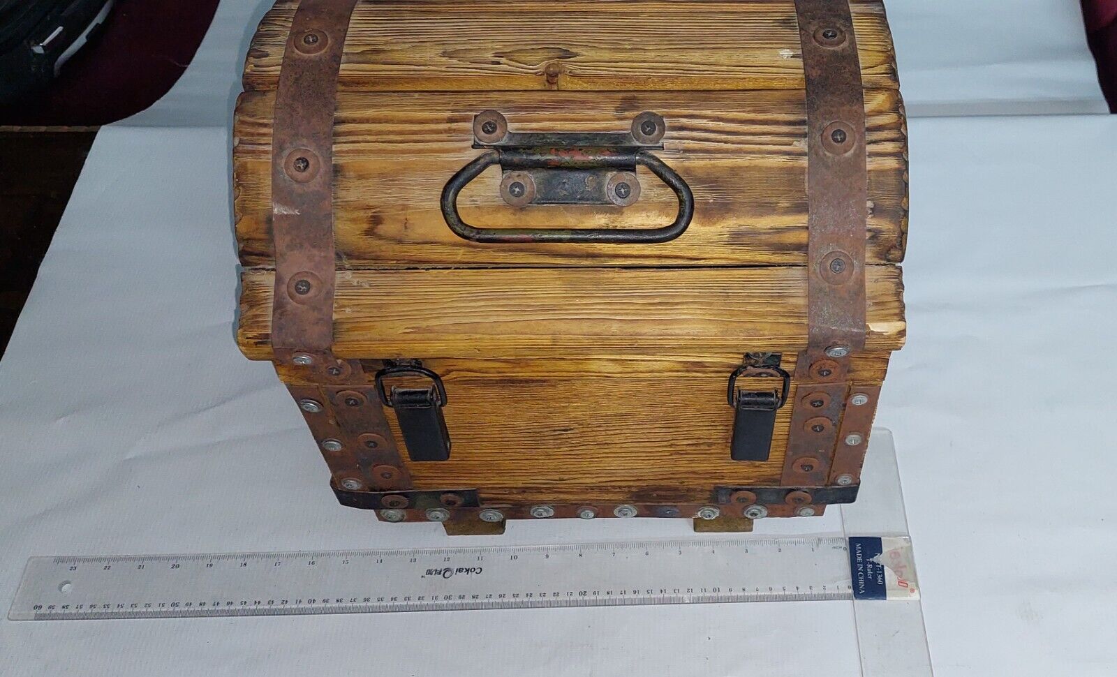 Handmade antique wood box