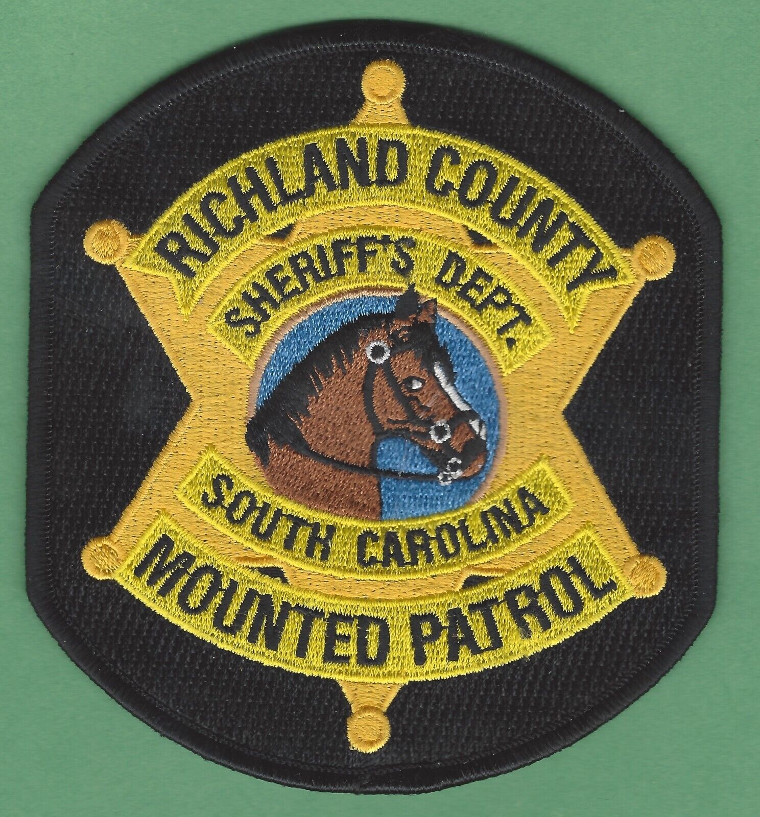 RICHLAND COUNTY SOUTH CAROLINA SHERIFF MOUNTED PATROL SHOULDER PATCH