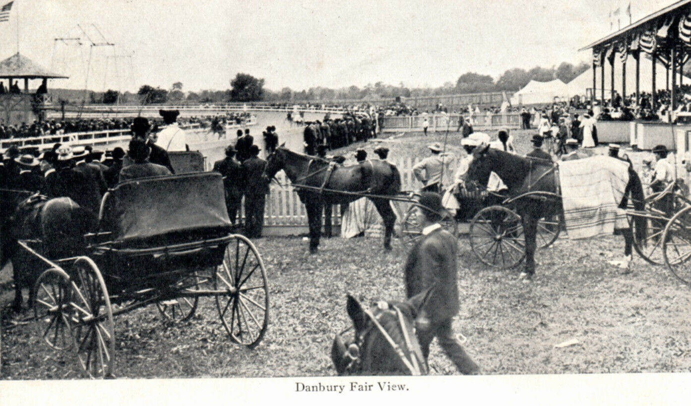 Danbury Connecticut Racetrack Fair View 1908-29 Antique Postcard