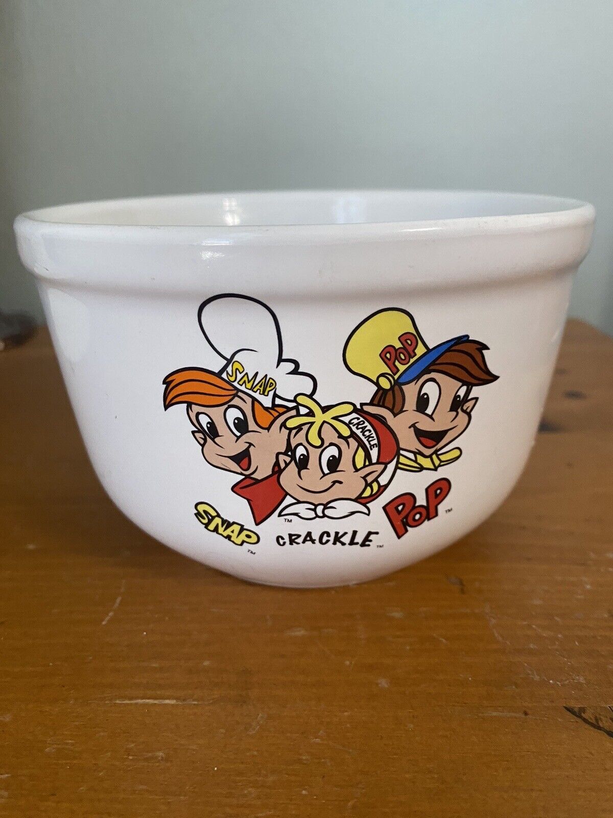 Vintage 2001 Kellogg Rice Krispies Snap Crackle Pop Ceramic Cereal Bowl
