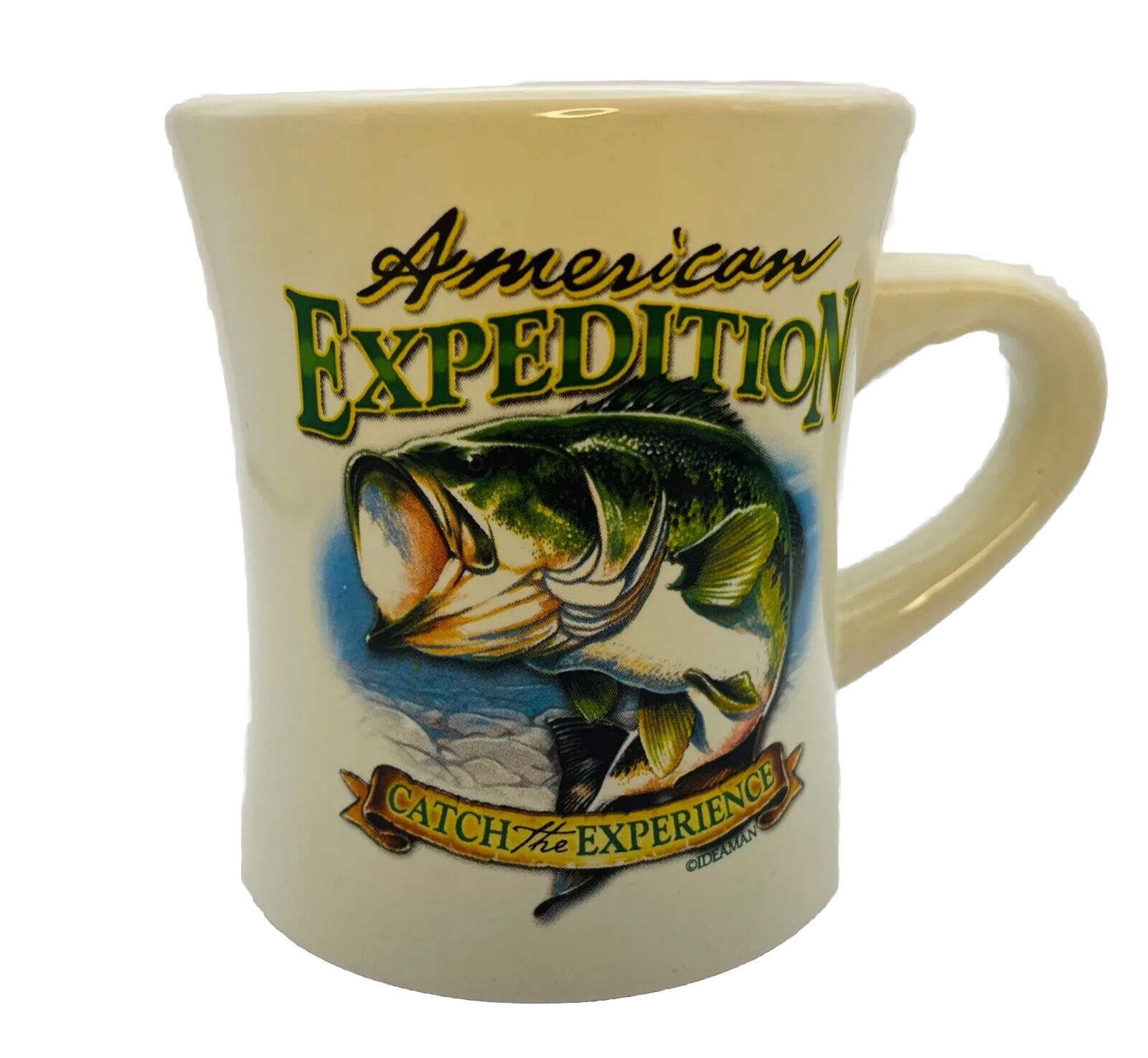 American Expedition Restaurant Style Coffee Mug Explore & Discover Bass Fishing