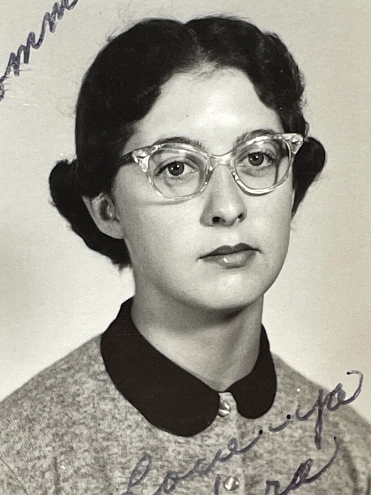 V5 Photograph Gil Woman School Class Photo Portrait 1950\'s
