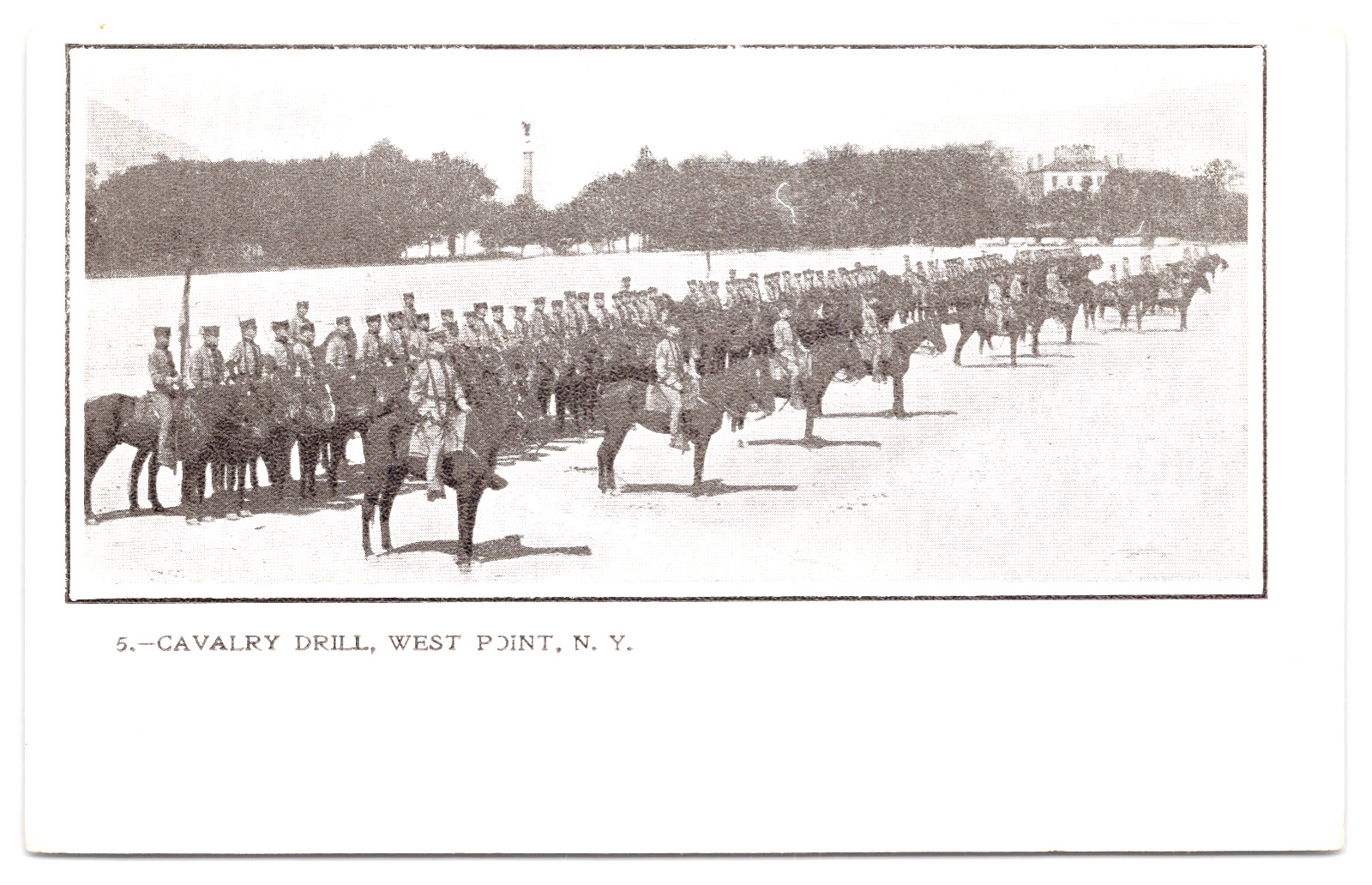 Postcard c1905 RPPC Cavalry Drill West Point NY