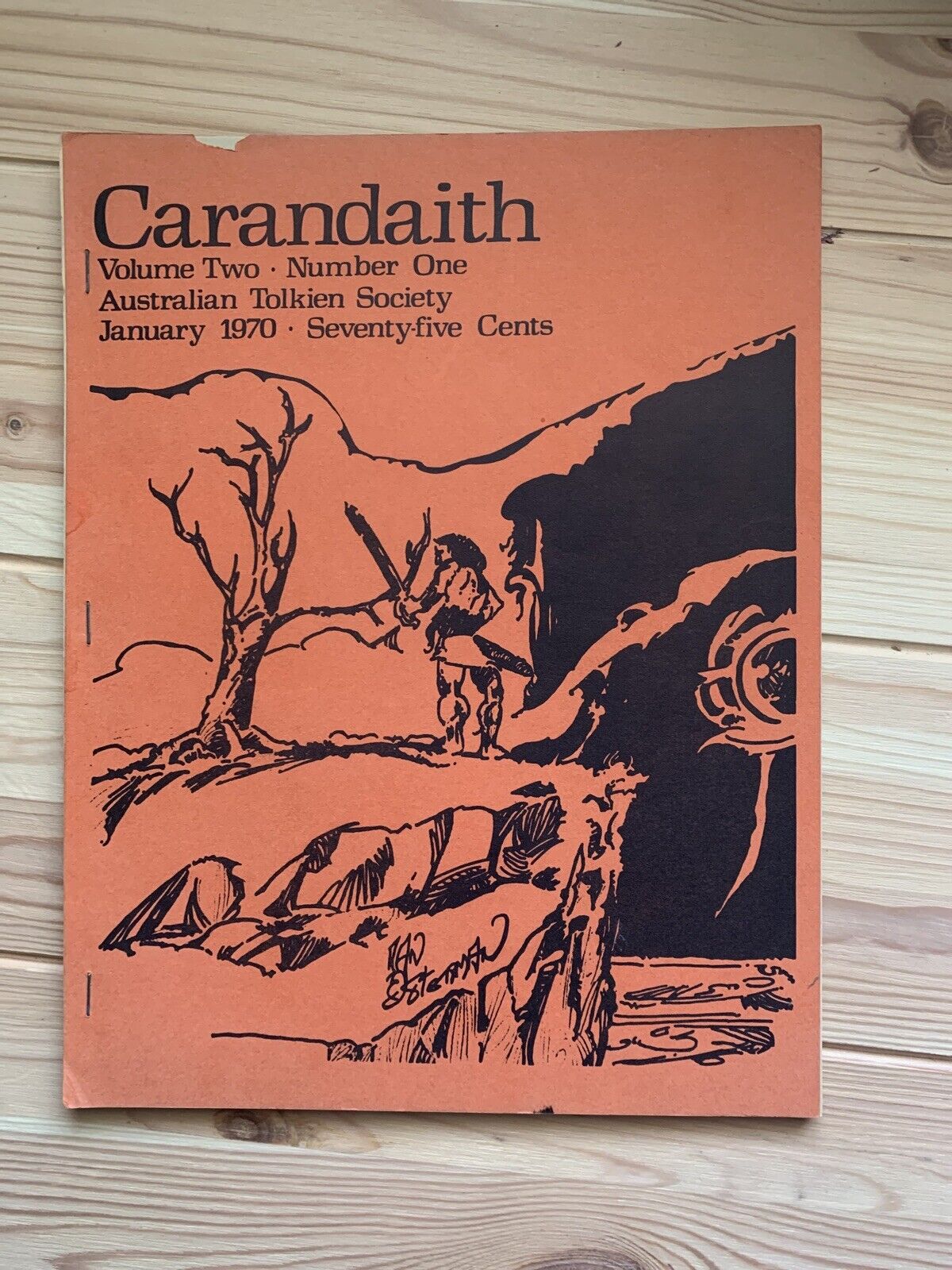 Rare 1970 Tolkien LOTR Fanzine Zine Vintage Carandaith Vol 2 # 1 Australia