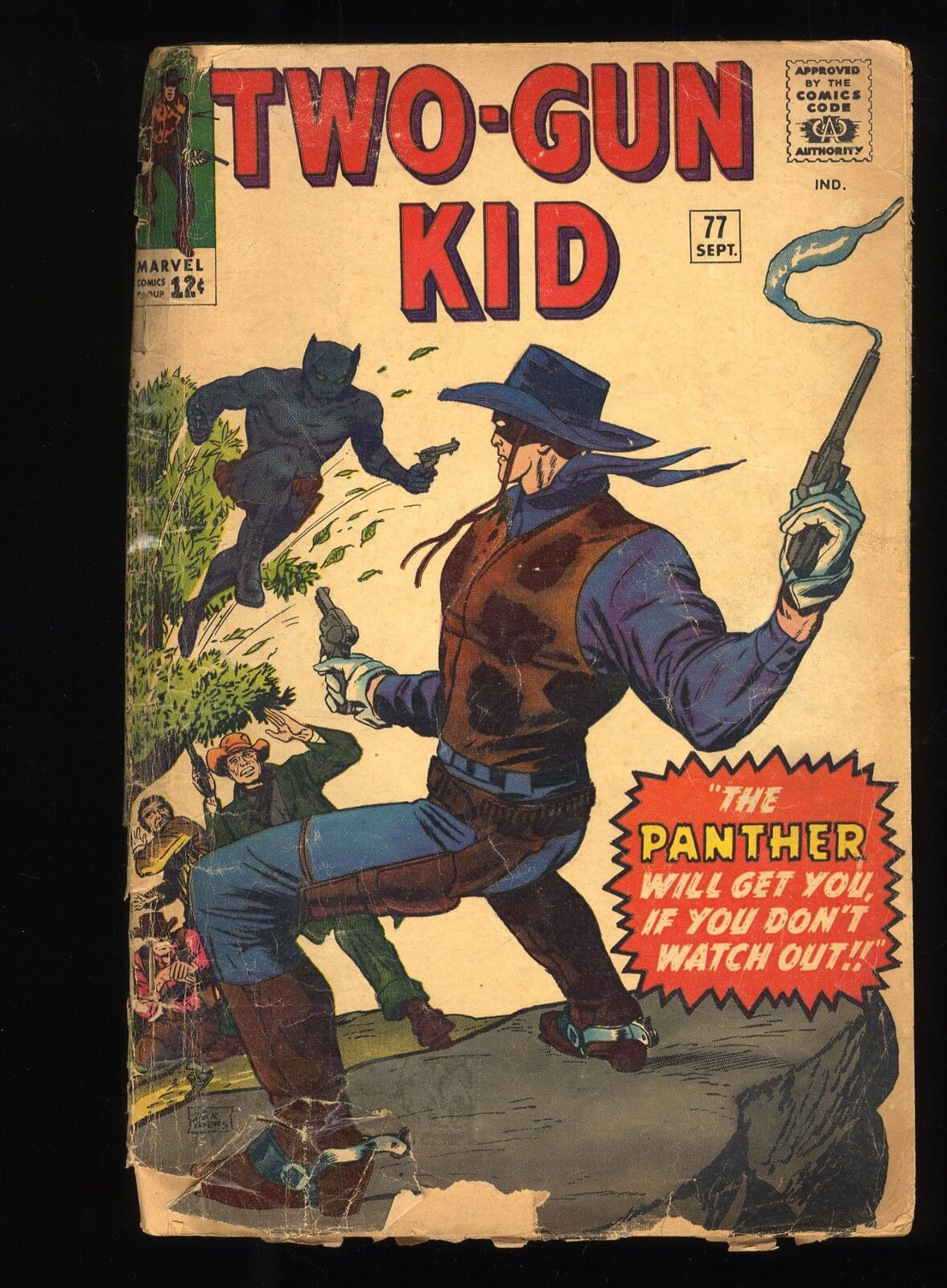 Two-Gun Kid #77 Fair 1.0 Dick Ayers Cover 1st Prototype Black Panther