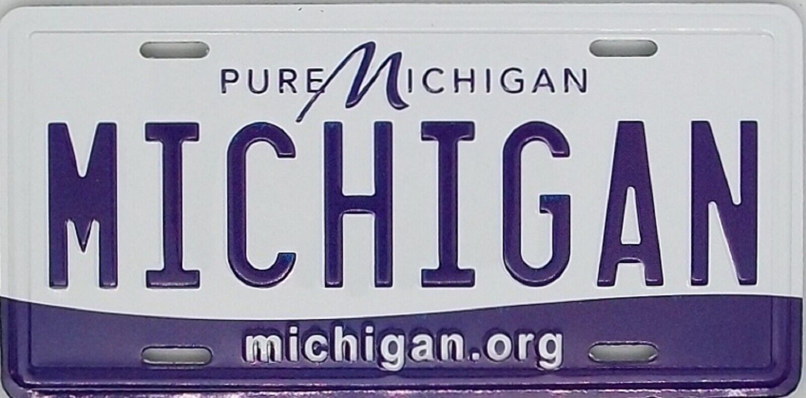 Michigan State License Plate Novelty Fridge Magnet