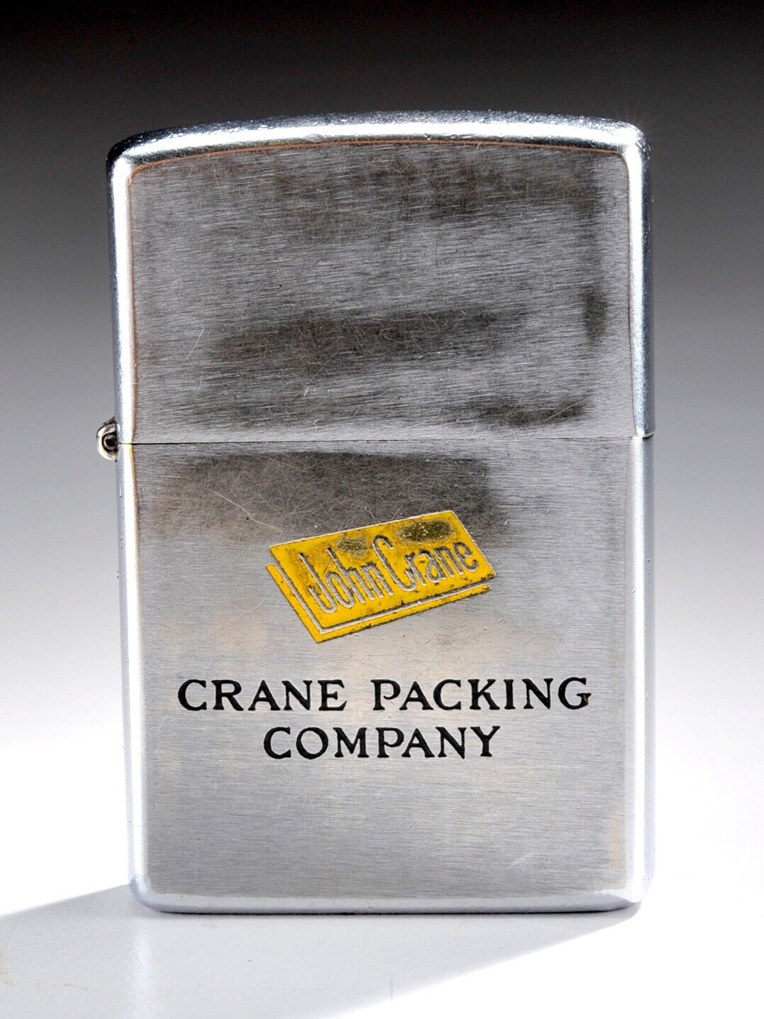 1974 Vintage Advertising Zippo Lighter - Crane Packing Company - John Crane - UK