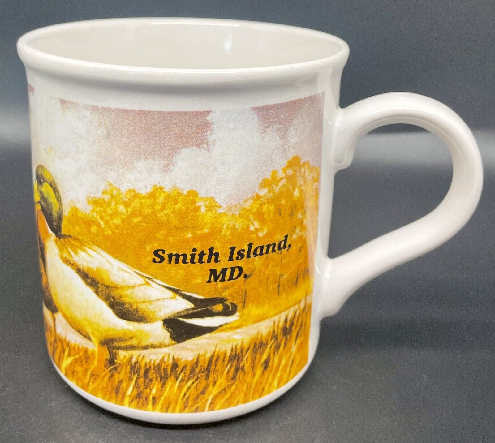 Vintage Smith Island Maryland Souvenir Mug Mallard Ducks 
