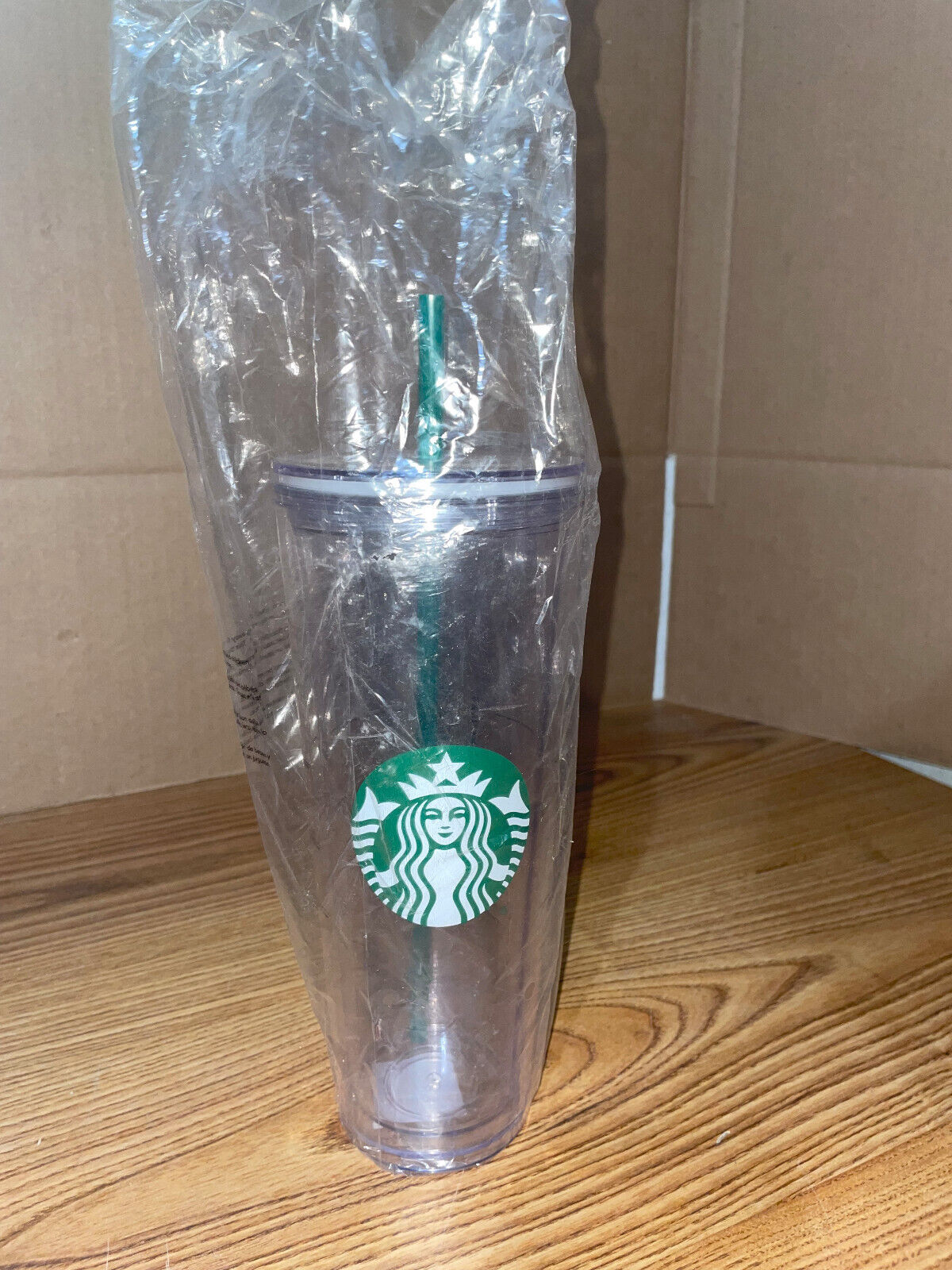 Starbucks Clear Venti Double Wall Acrylic Cold Cup Tumbler (24oz)