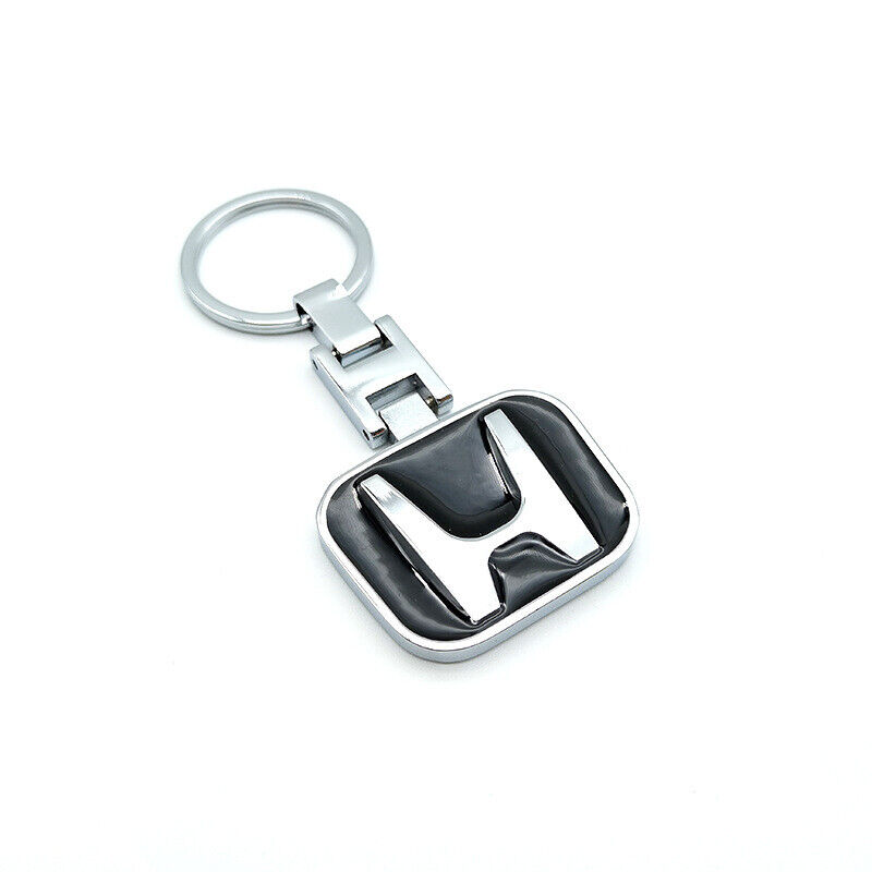 2PCS 3D Metal Key Chain Double Sided Logo Keychain Key Ring Accessories for
