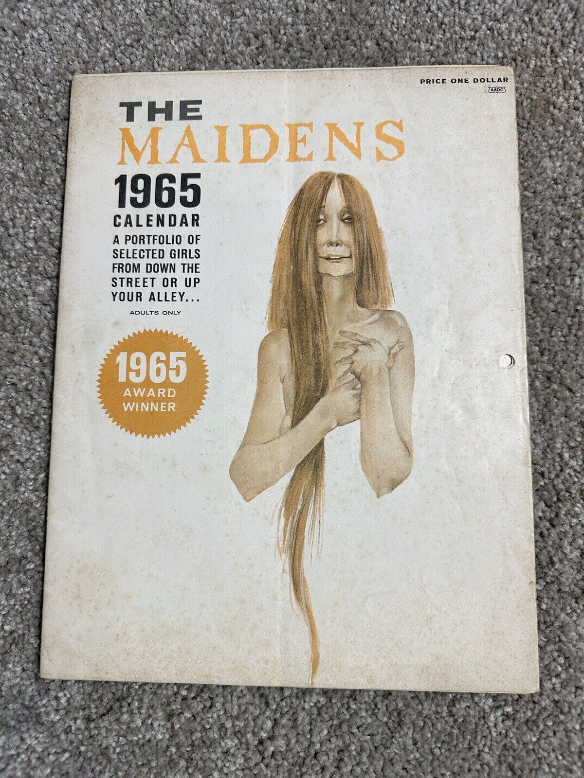 The Maidens 1965 Calendar Humorous Pinup Art Select Girls From Down Street Nudes