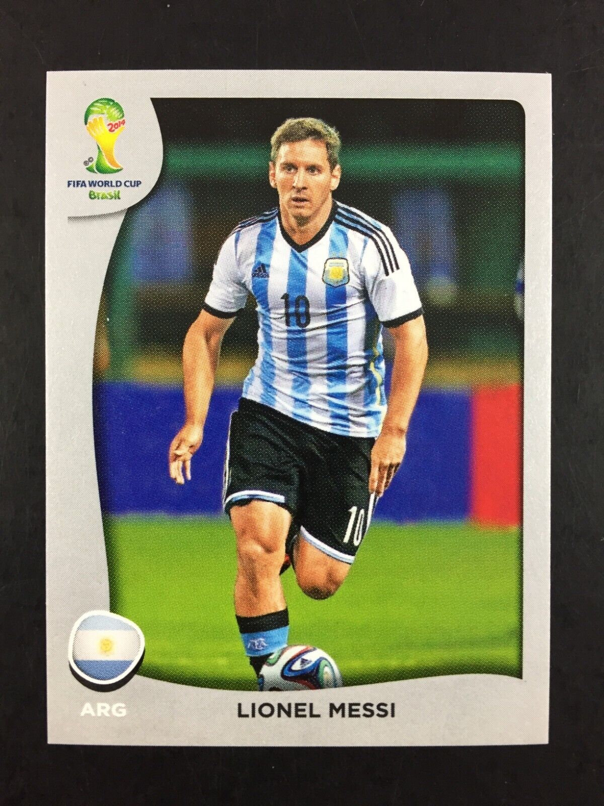 Lionel Messi Panini Sticker World Cup 2014 Brazil / Swiss Platinum Edition #P1