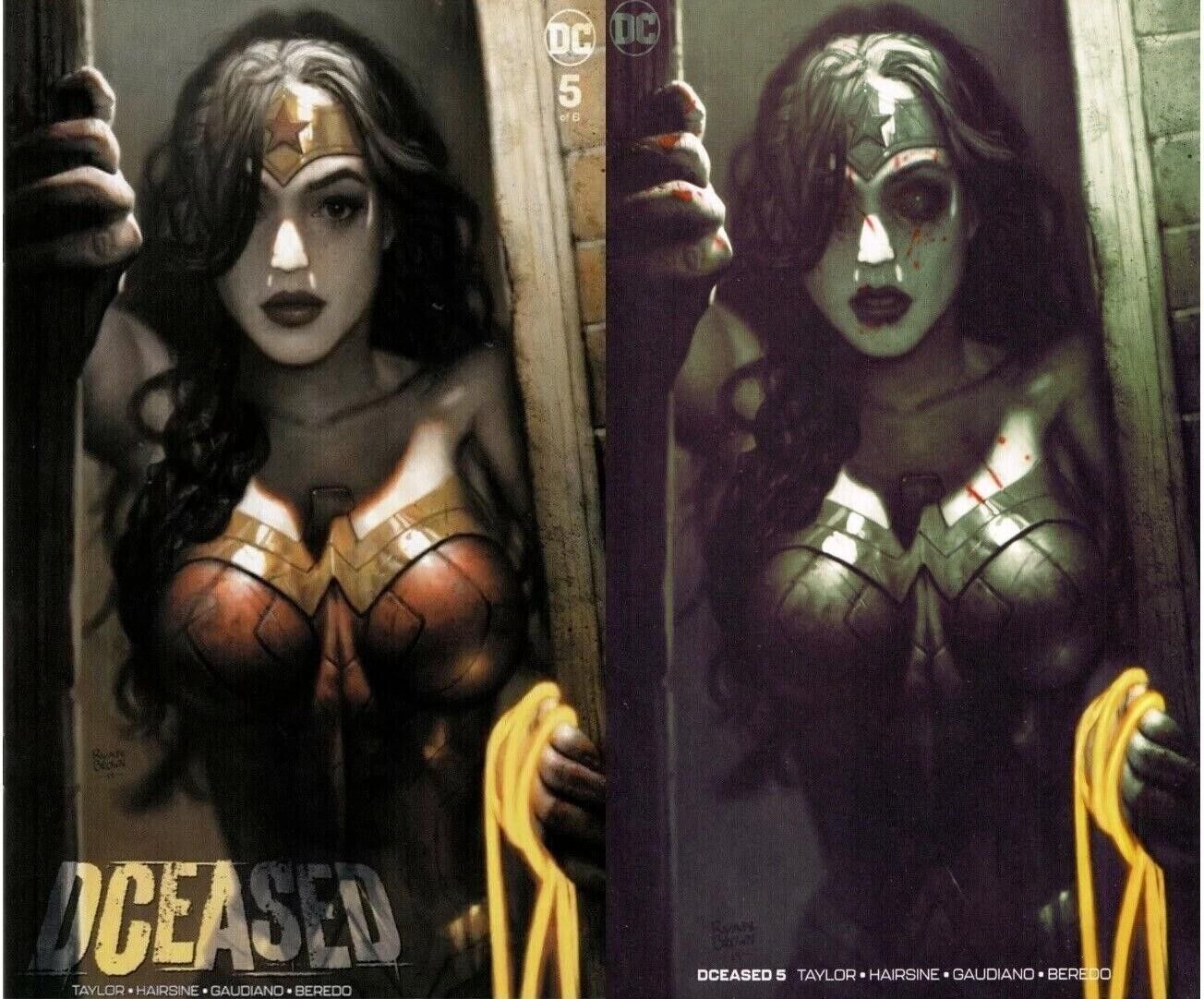 DCeased #5 Ryan Brown Wonder Woman Variant Cover Set DC Comics Comics Elite