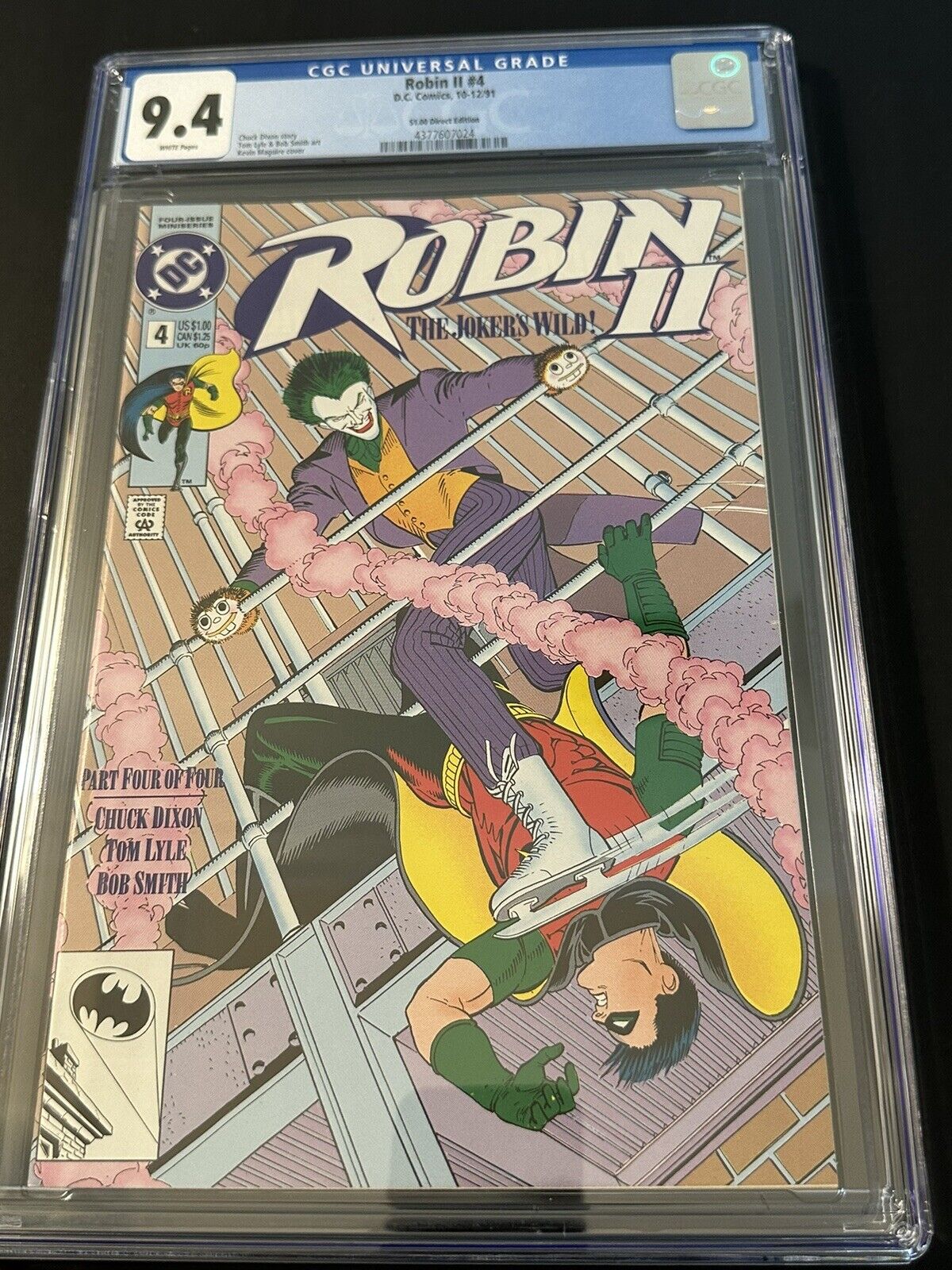 Robin II Issue #4 Of 4 (Variant Cover B) CGC Graded 9.4 WP Very Fine 1991