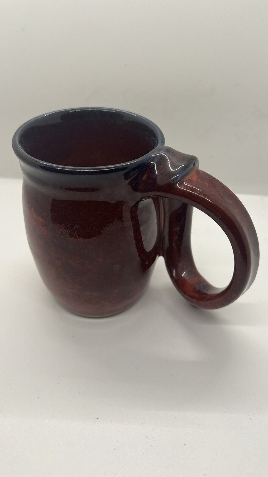 Vintage, Unique and beautiful Mick Schwartz Ceramic mug. 5” High By 3”