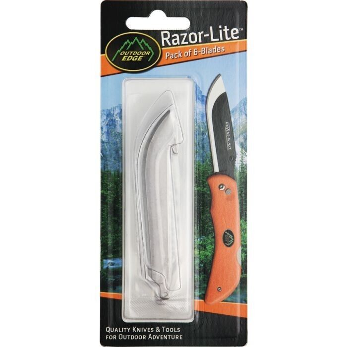 Outdoor Edge Razor Blade Set 6 Replaceable Blade to Fit Razor Lite & Razor Blaze