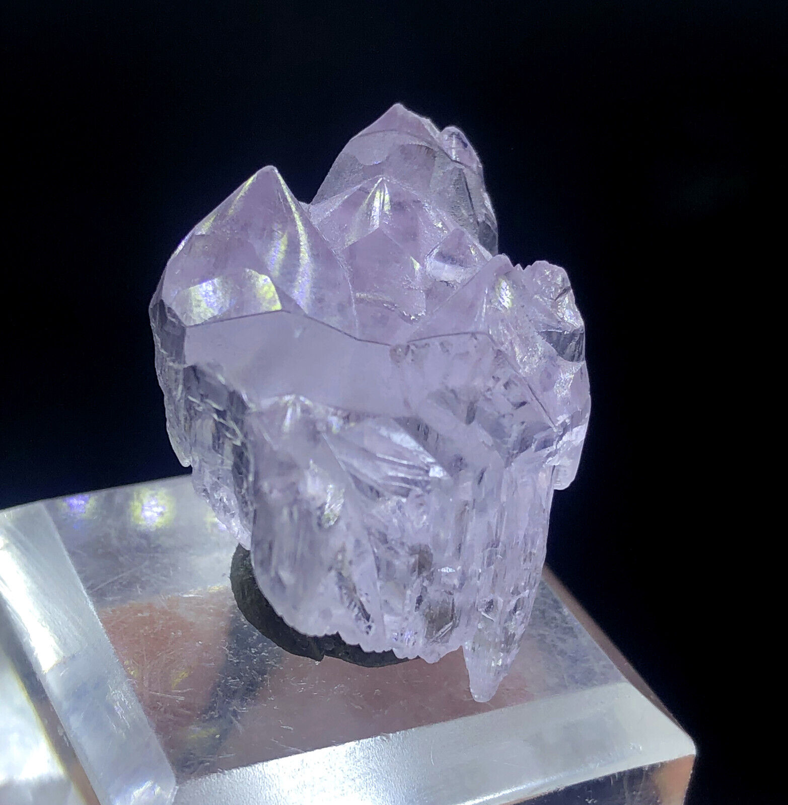40.05 Cts Mountain Shape Beautiful Termination Pink Kunzite Crystal From Afghan