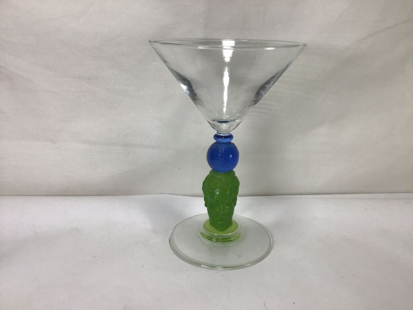 JJ60 Vintage Martini Glass Richard Jolley Bombay Sapphire For Adult Set of Only1
