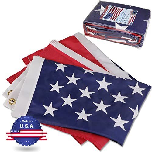 American Flag 4x6 FT For Outside Made in USA Most Durable Nylon US Flag Heavy...