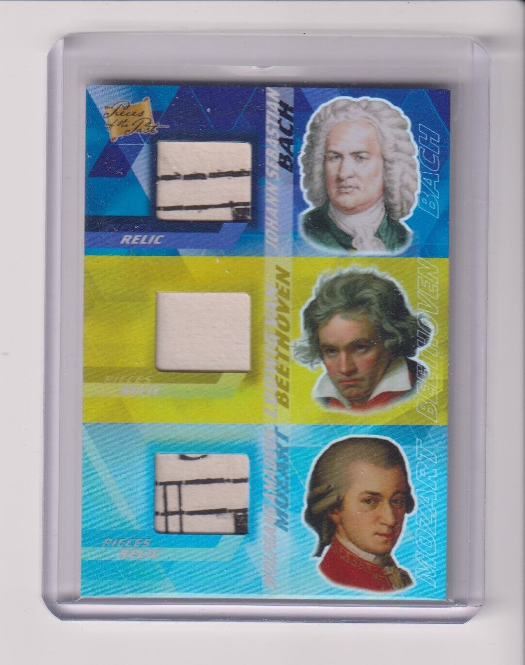 2021 PIECES OF THE PAST TRIPLE RELIC MOZART - BEETHOVEN - BACH