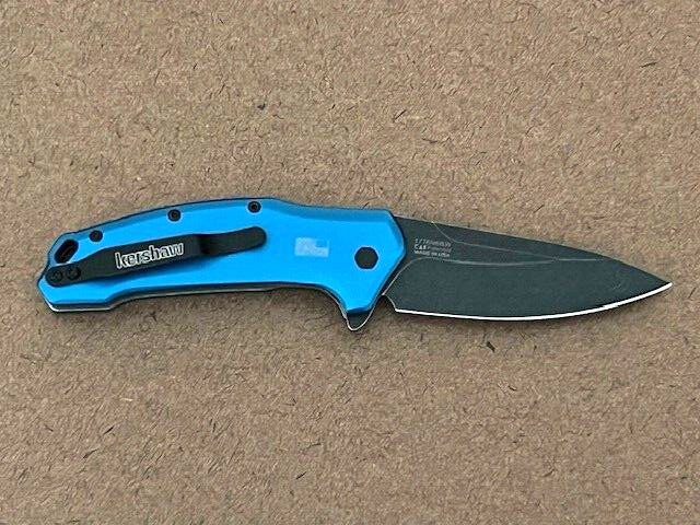 KERSHAW - 1776NBBW Link Drop Point BLUE Discontinued Knife USA  Great knife