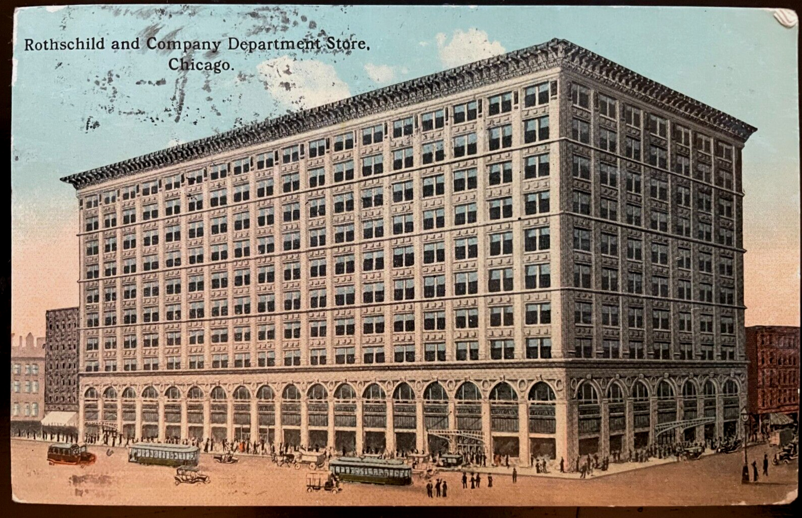 Vintage Postcard 1913 Rothschild & Co. Department Store, Chicago, Illinois (IL)