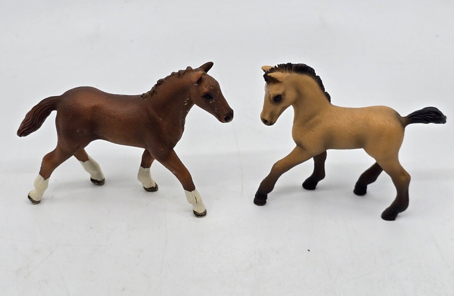 Schleich Lot 2 Foals Horse Pony Andalusian Bay Hanoverian 2009 2012 Figures