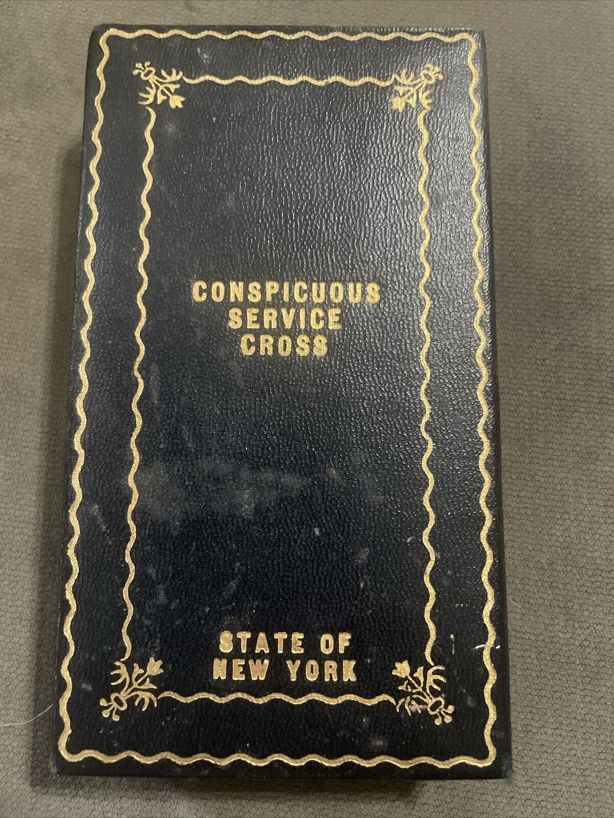WW2 Era NY Conspicuous Service Cross Silver A.E. Co. With Case