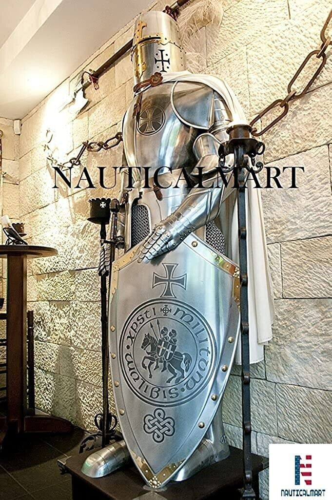 Iotcarmoury Medieval Wearable Knight Crusader Full Suit of Armor Costume IR0125