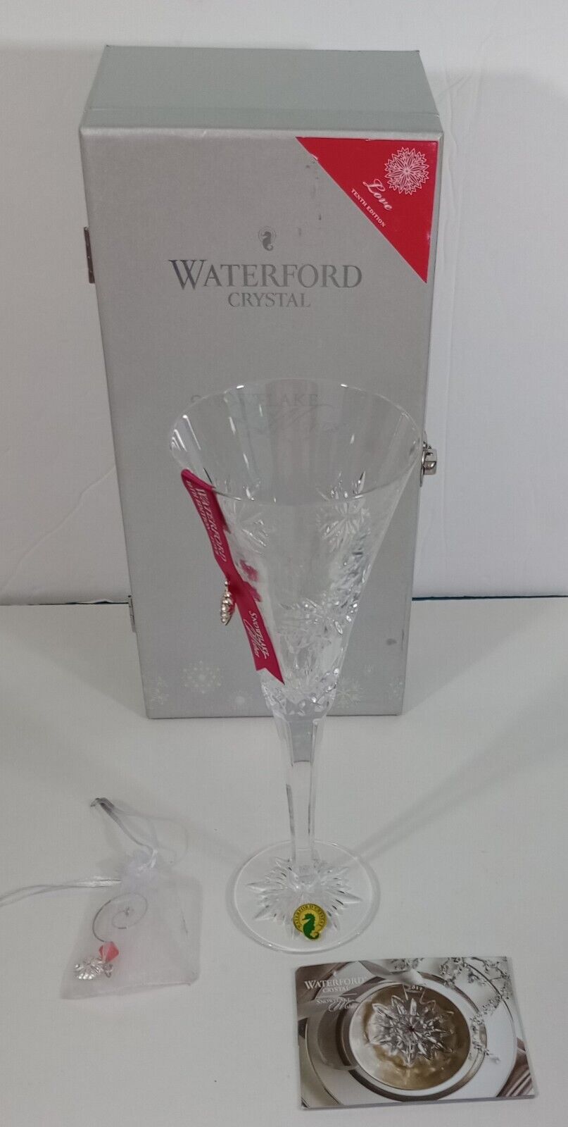 SNOWFLAKE Wishes LOVE Tenth 10 Edition WATERFORD Crystal w/ Box 1055476