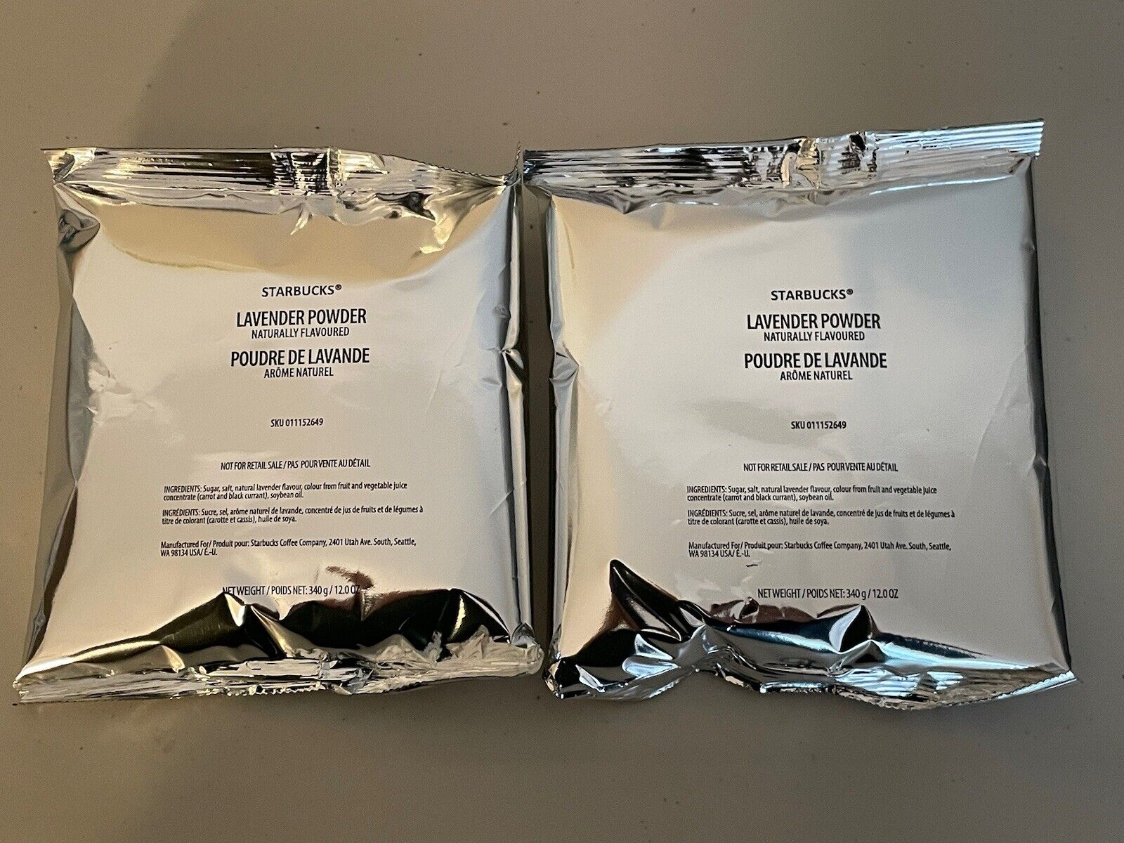Starbucks Lavender Powder | 2 x bags (24 oz total) | BB: August 2024