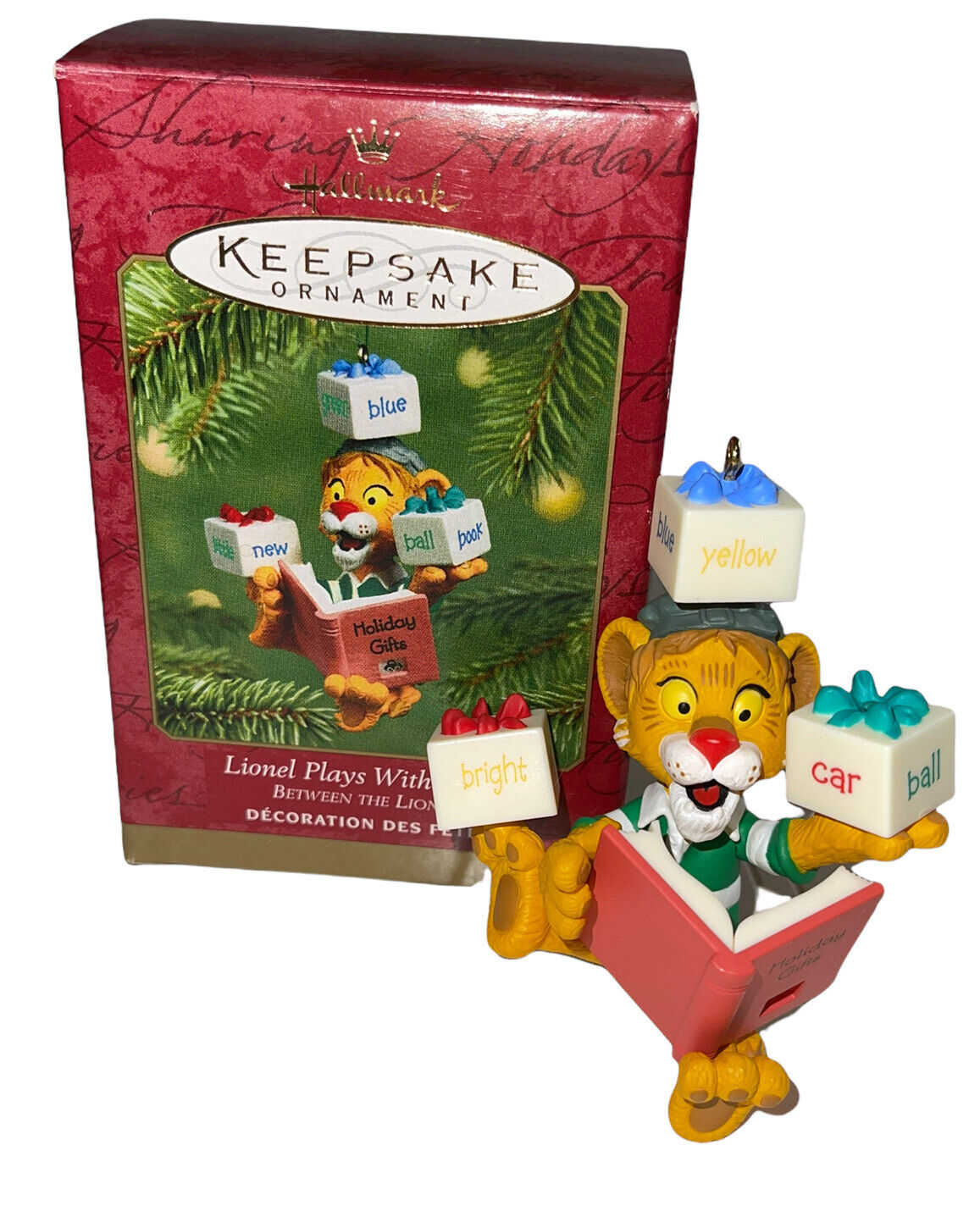 Hallmark Keepsake Ornament Lionel Plays With Words 2001 Between the Lions PBS