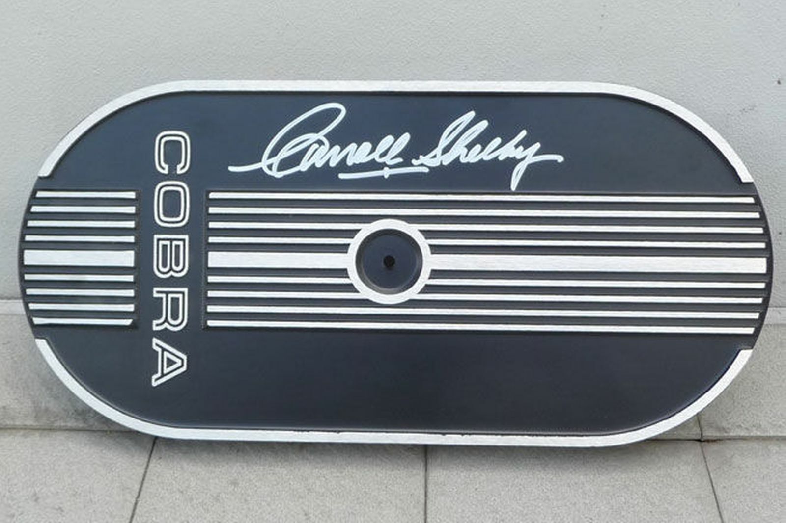  CARROLL SHELBY SIGNED AIR CLEANER - GENUINE SIGNATURE 100%